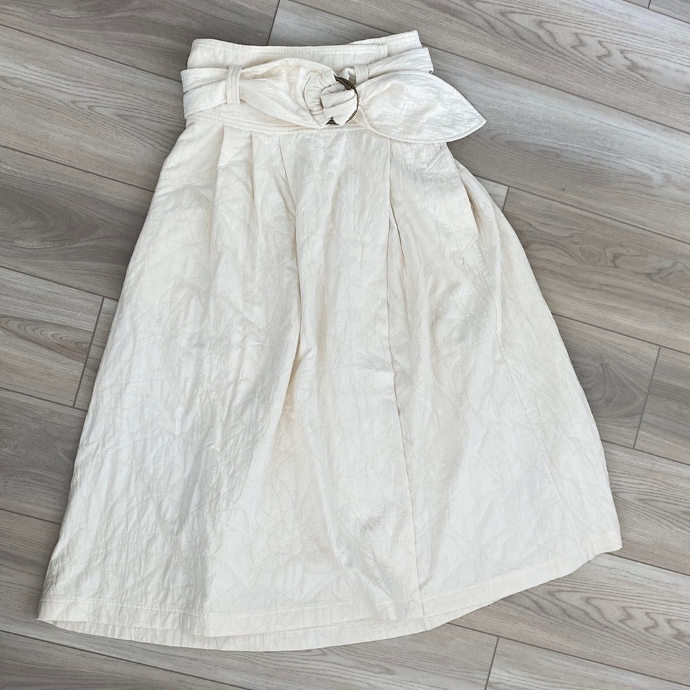 Mara Hoffman Cream Midi Skirt